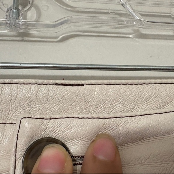 Nanushka Vinni Patchwork Vegan Leather Pants Brown Size XL LuxeTrousers - Picture 4 of 14